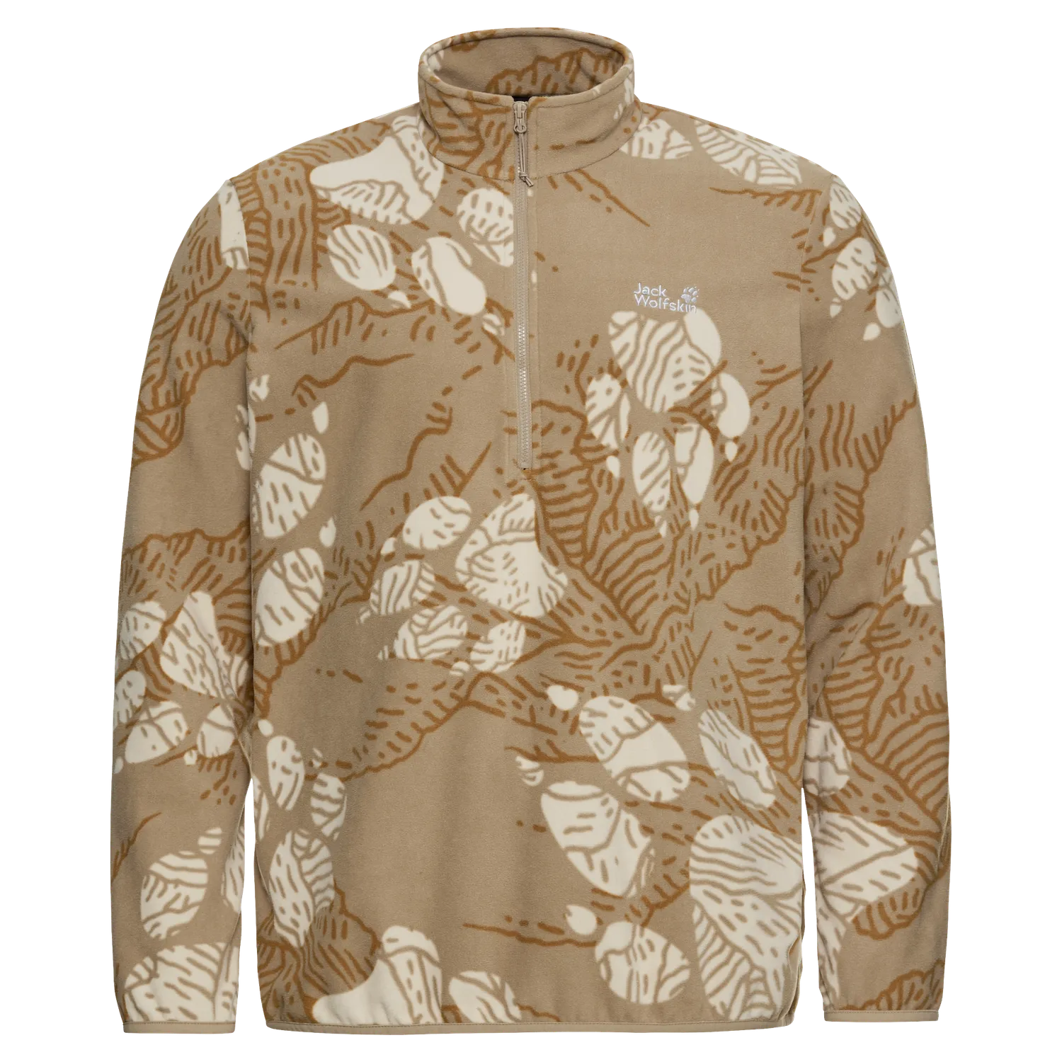Jack Wolfskin Paw Era 100 Print polaire homme demi-zip