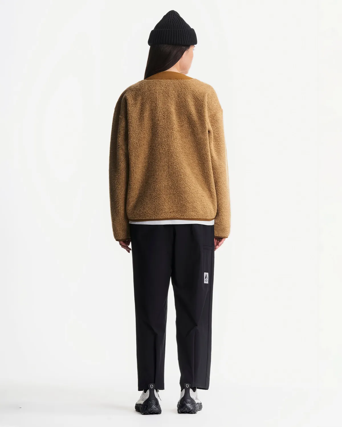 Orage Grizzly Pile cardigan polaire femme Umber