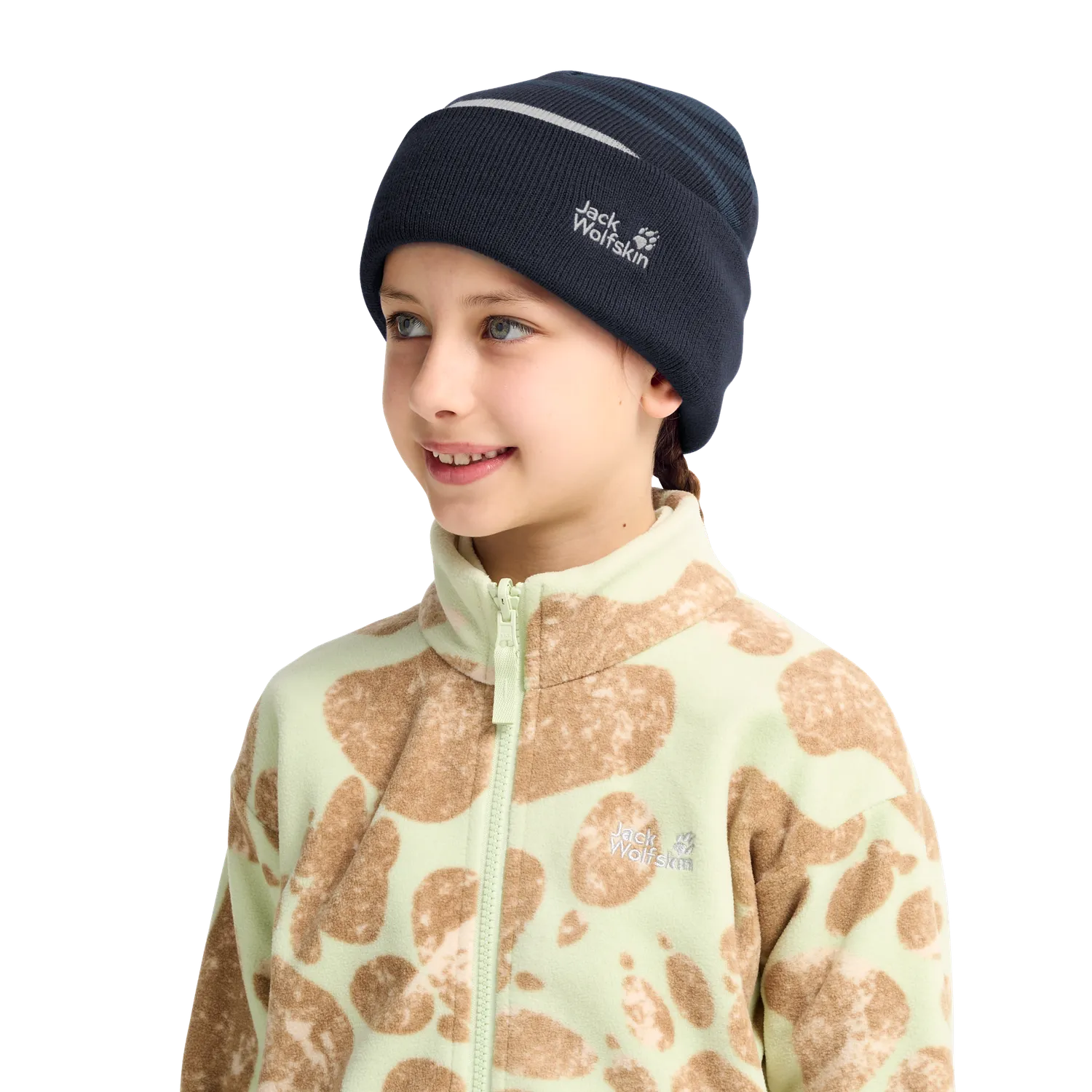 Jack Wolfskin Stripy Knit Beanie K bonnet enfant rayé