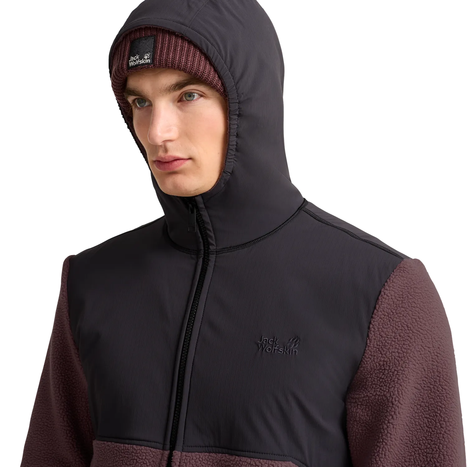 Jack Wolfskin Lite Curl Hooded FZ M polaire homme zippée