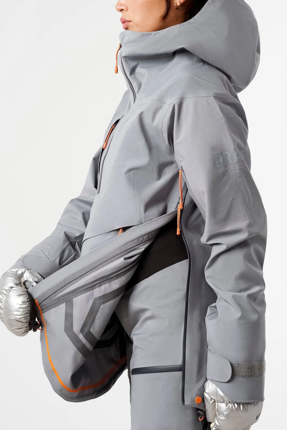 Orage MTN-X Torngat 3L veste imperméable femme Light Steel Blue