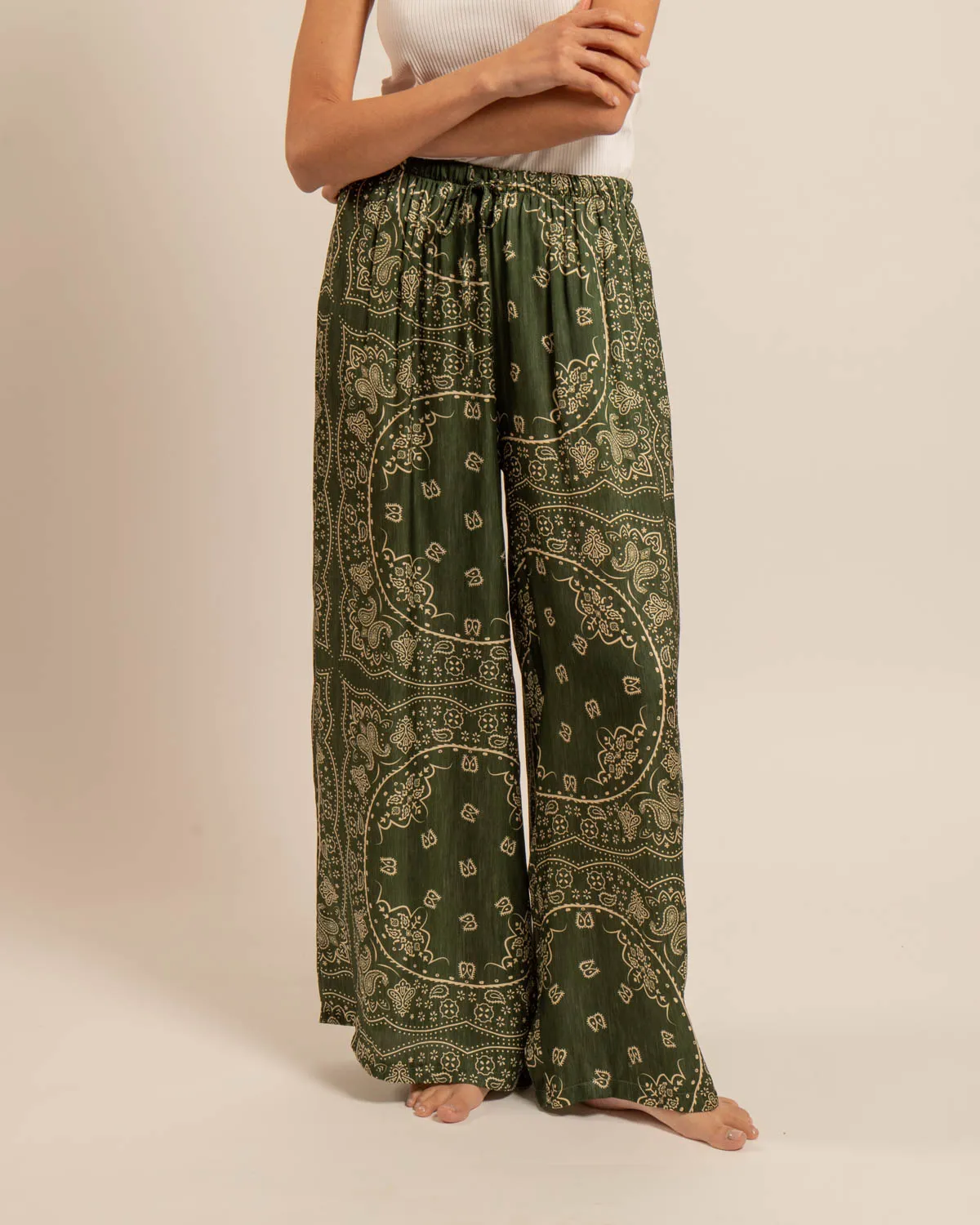 AOKYANOS Phoenix Bandana pantalon kaki fluide