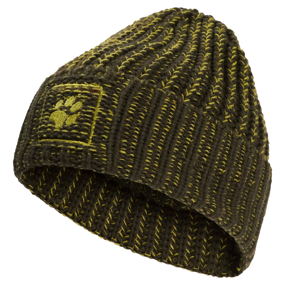 Jack Wolfskin Badge Paw Beanie bonnet hiver chaud unisexe