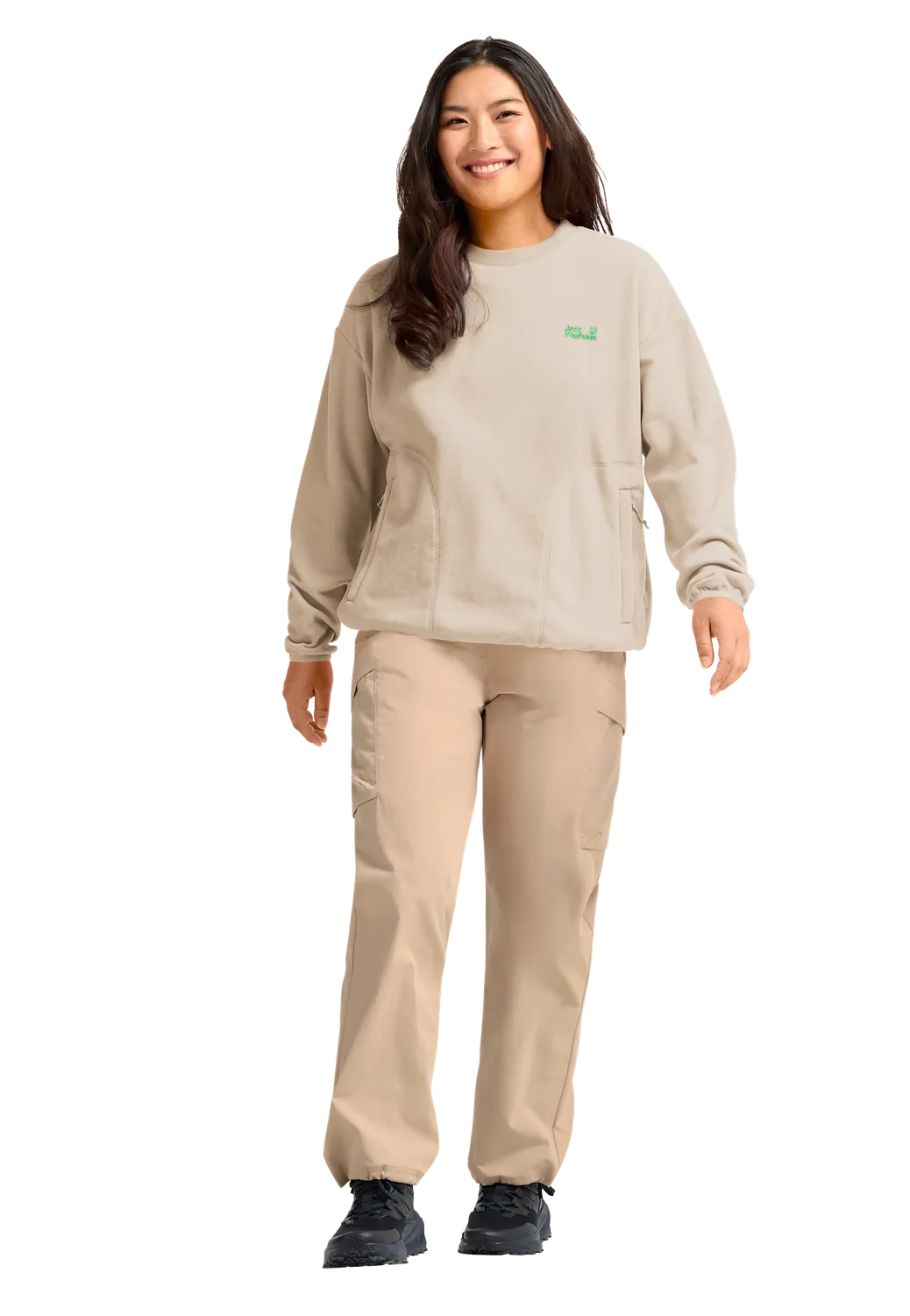 Jack Wolfskin Find The Wild Crewneck W sweat femme polaire