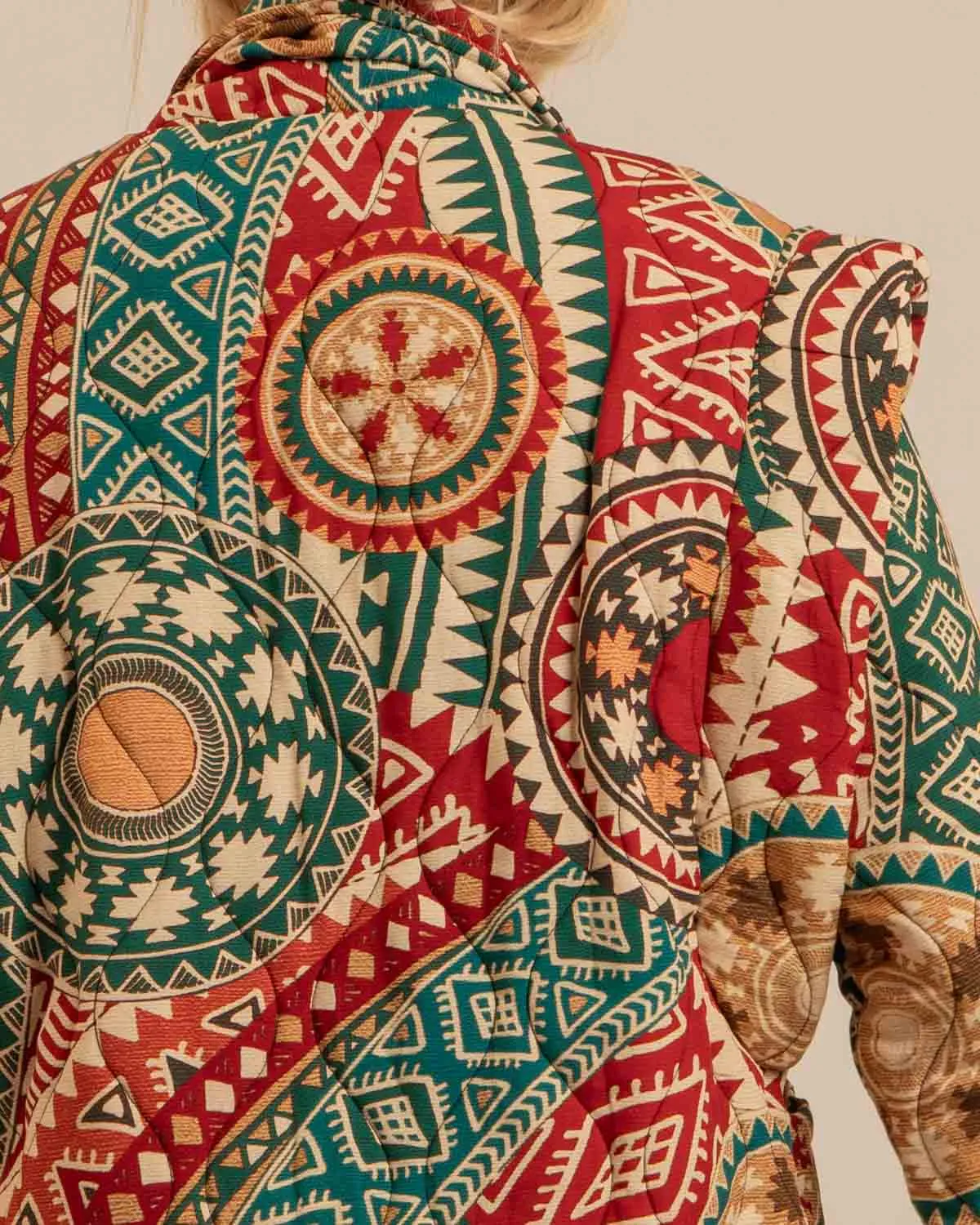 AOKYANOS San Francisco Nazcas Rouge kimono matelassé