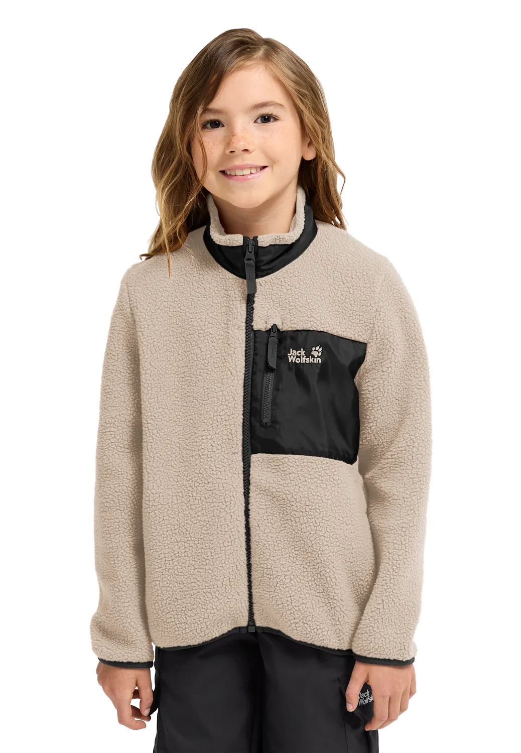 Jack Wolfskin Lite Curl FZ K veste polaire enfant chaude