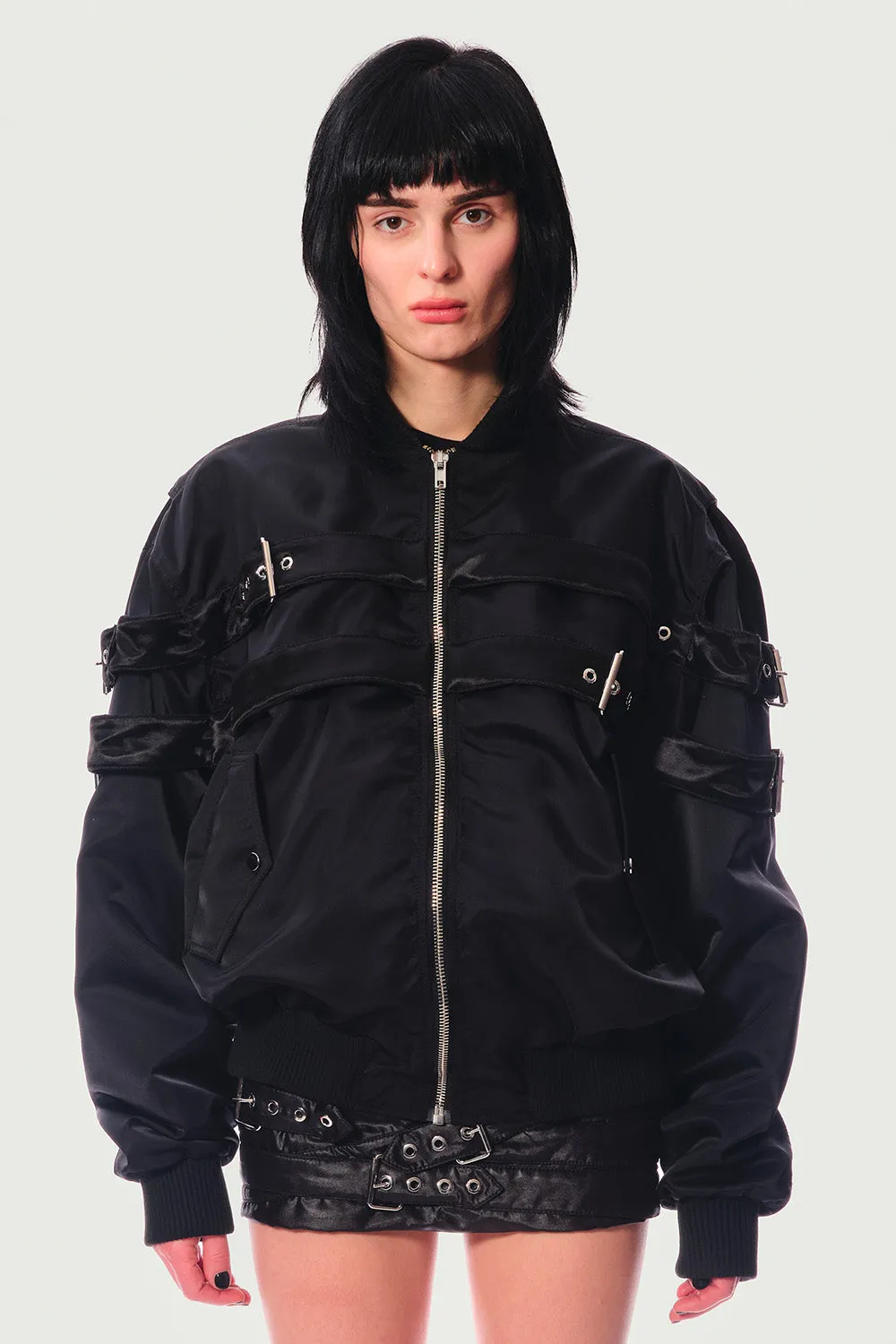 Jeanne Friot Alex Bombers veste noire matelassée déperlante