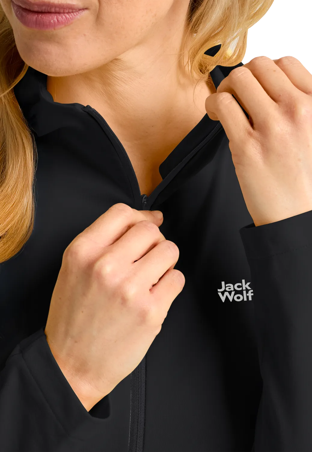 Jack Wolfskin Prelight Trail Hooded W sweat femme zippé