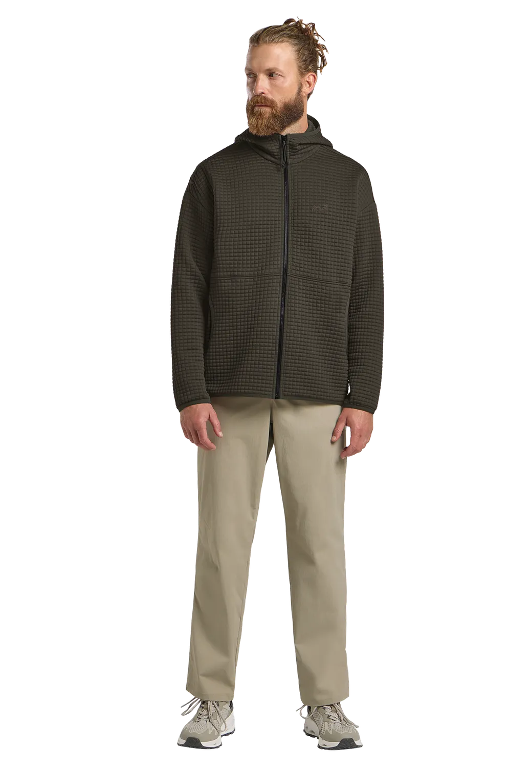 JACK WOLFSKIN MOGARI HOODED polaire homme zippée chaude