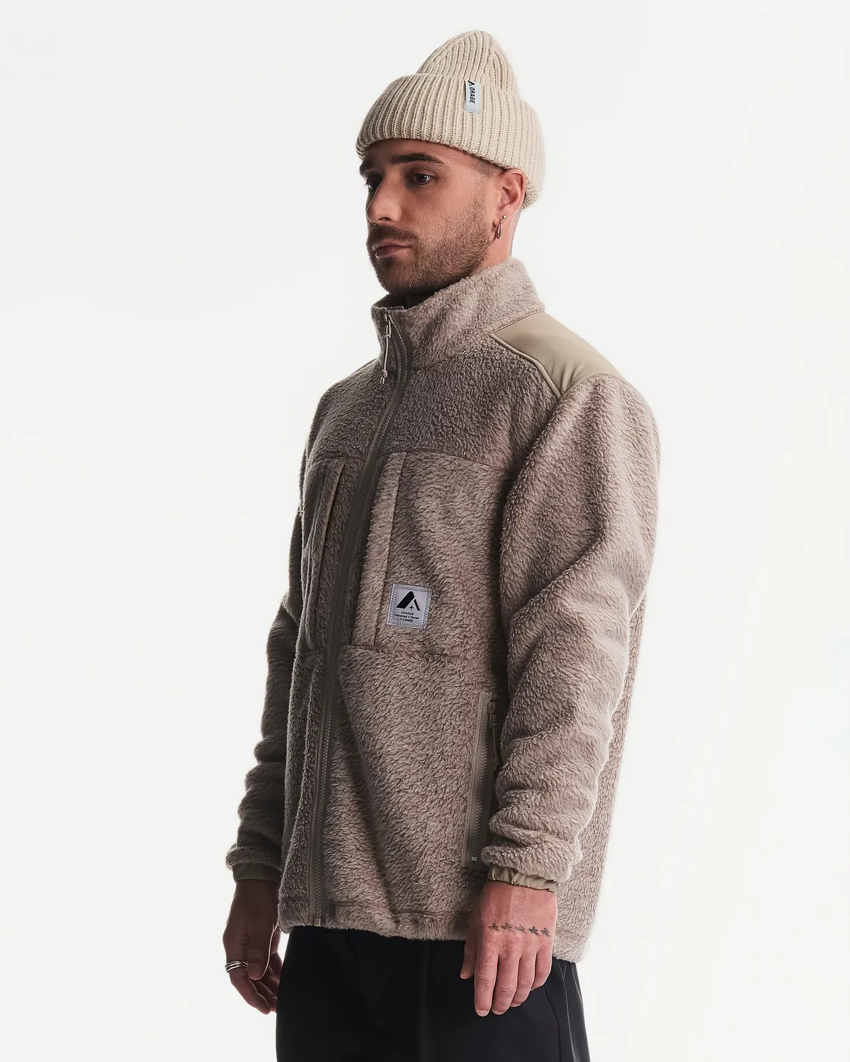 Orage Grizzly Pile veste polaire Dark Birch zippée
