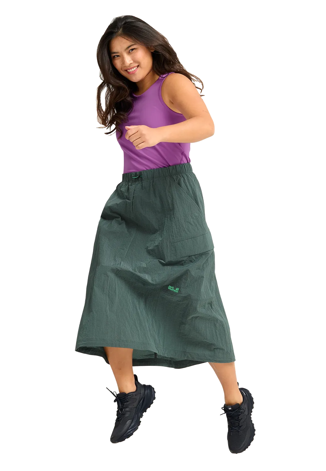 Jack Wolfskin Find The Wild Skirt W jupe femme froissée