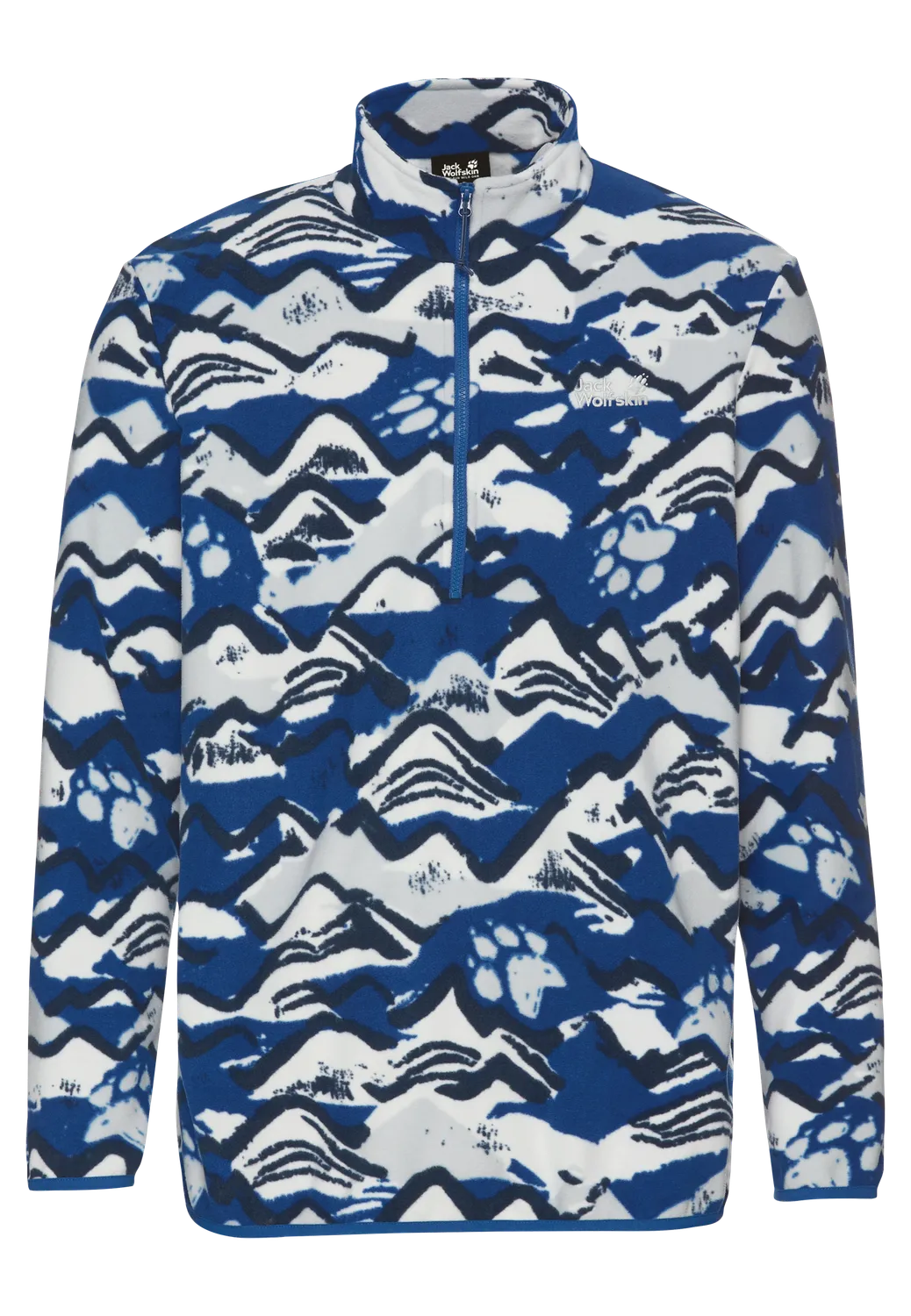 Jack Wolfskin Paw Era 100 Print HZ M pull homme demi-zip