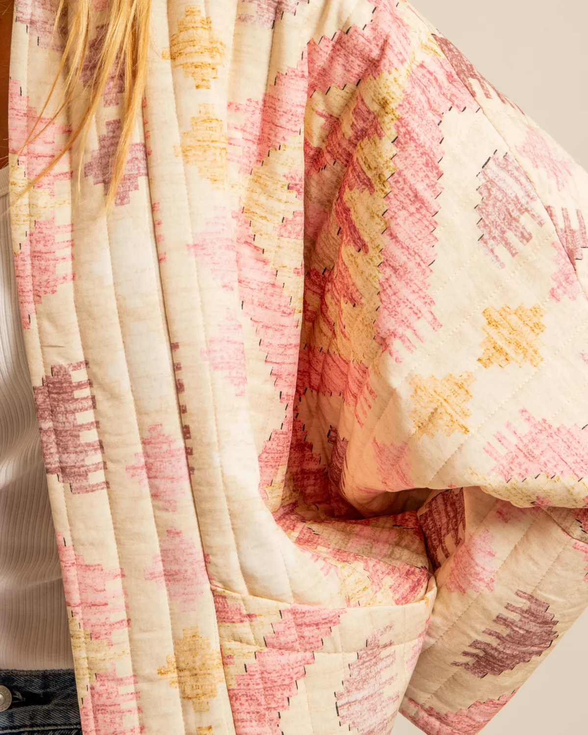 AOKYANOS Chicago Cipola Rose kimono viscose