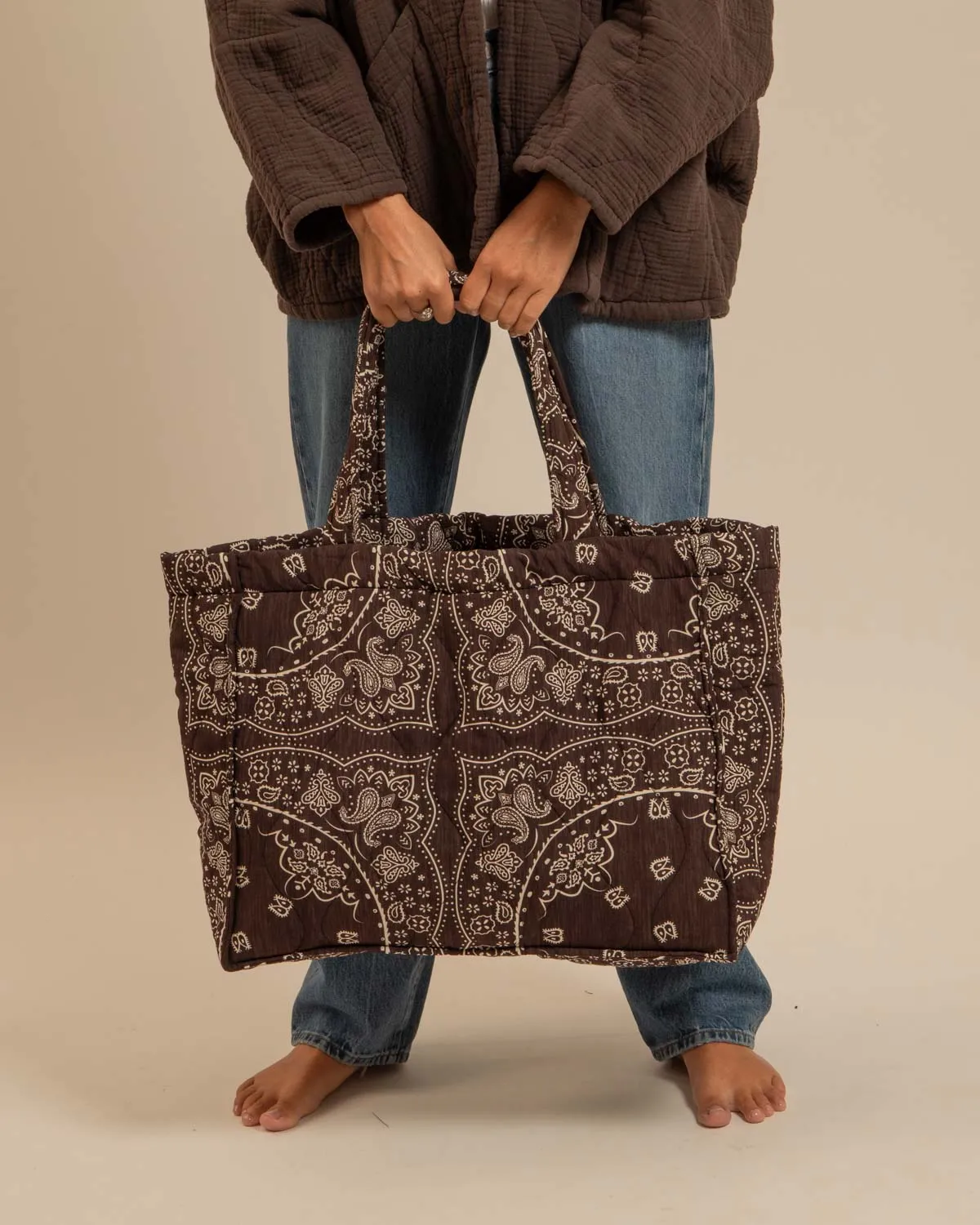 AOKYANOS Philadelphie Bandana Chocolat sac matelassé