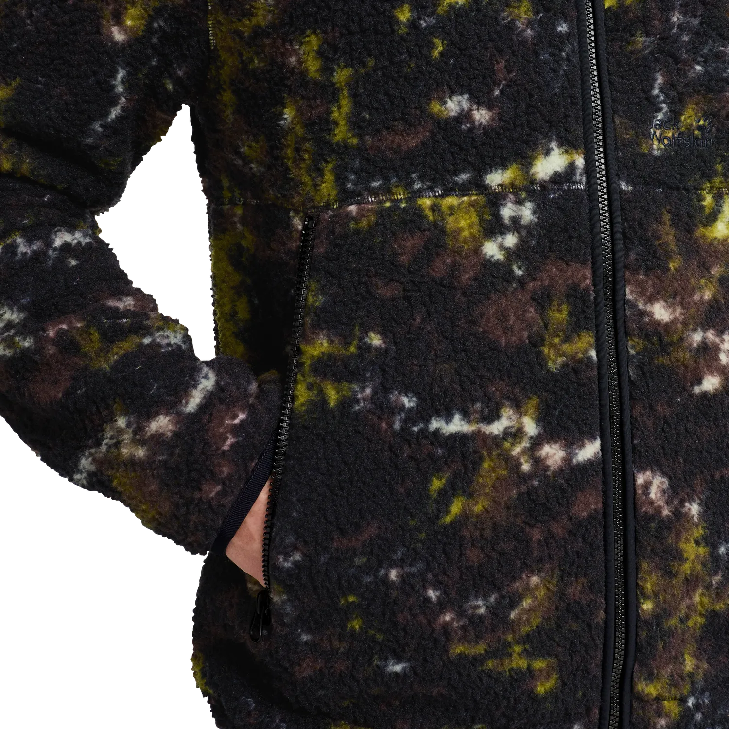 Jack Wolfskin Stone Lite Aop veste polaire homme sherpa
