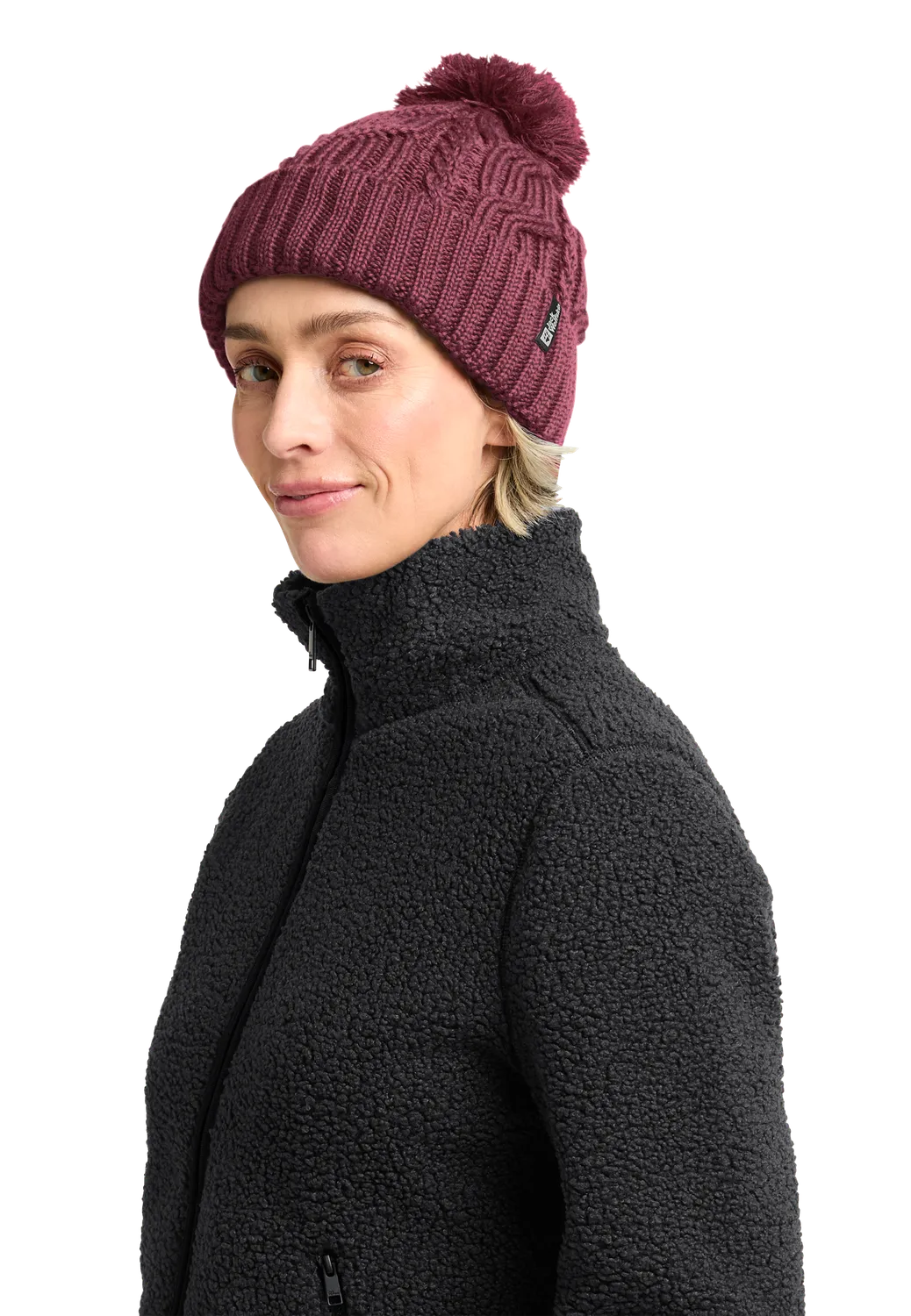 Jack Wolfskin Pompom Beanie bonnet chaud laine
