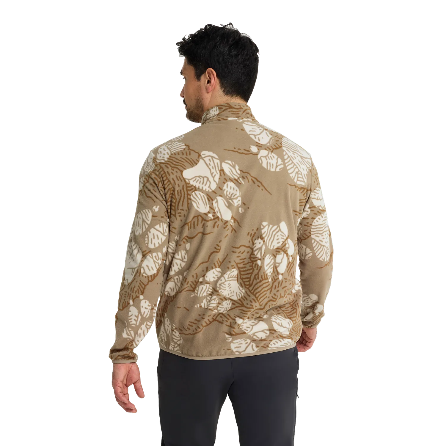 Jack Wolfskin Paw Era 100 Print polaire homme demi-zip