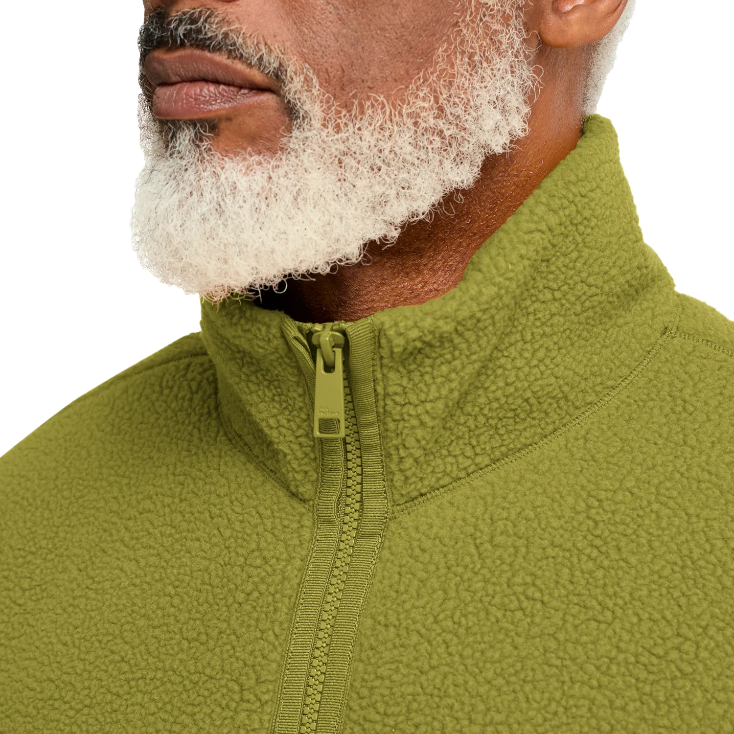 Jack Wolfskin Lite Curl FZ M polaire homme col montant