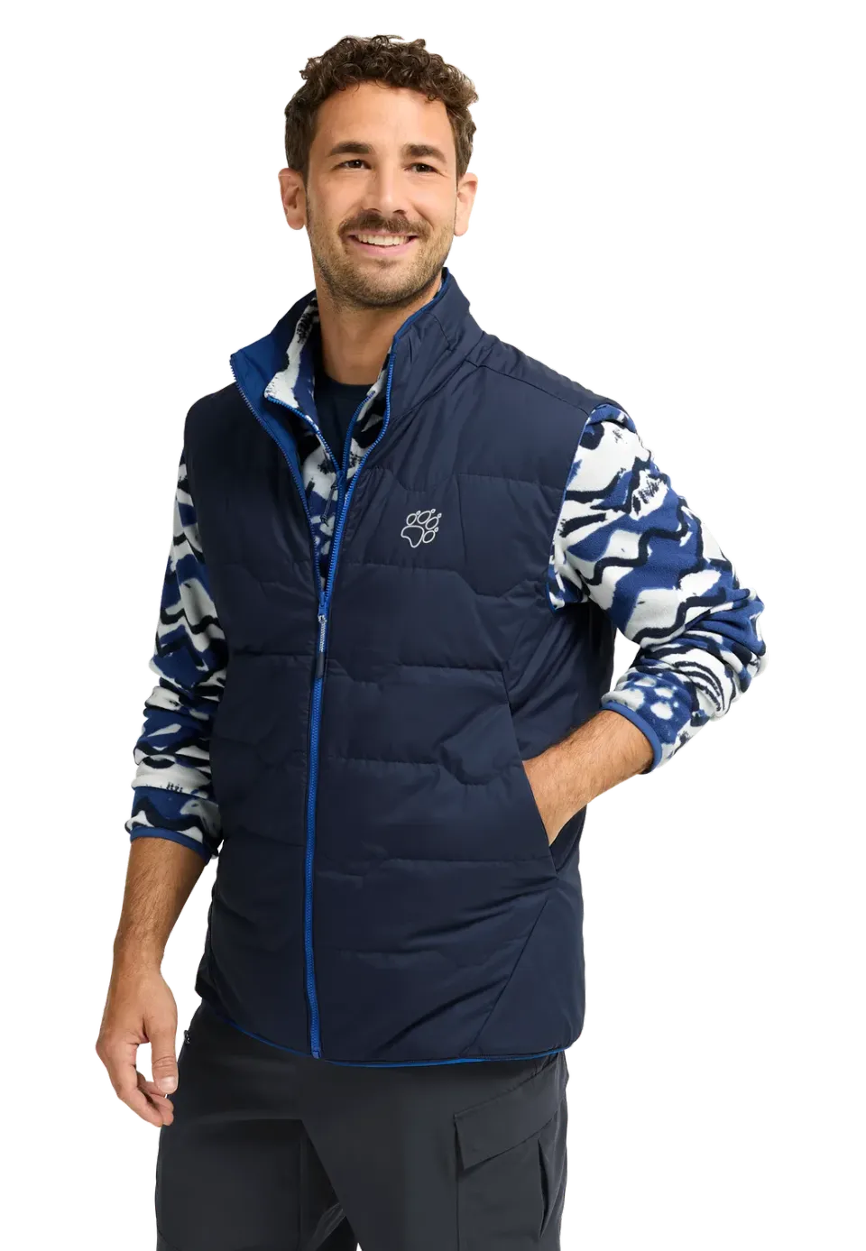 Jack Wolfskin Trail Light Ins 2in1 Vest M gilet homme réversible