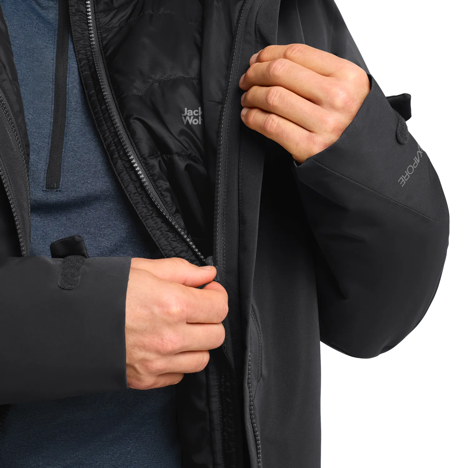 Jack Wolfskin Flowline 3in1 Jkt M veste ski homme hiver