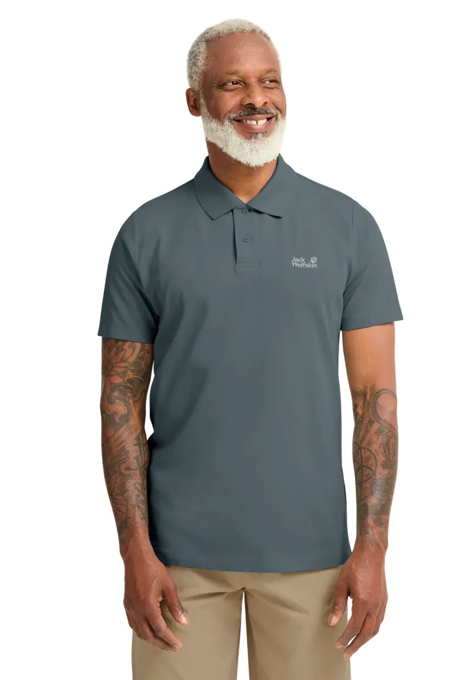 Jack Wolfskin Essential Polo M polo homme coton