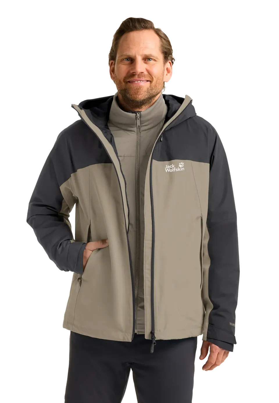 Jack Wolfskin Wild Places 3in1 veste homme imperméable