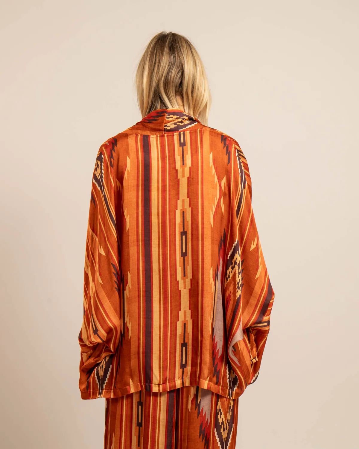AOKYANOS Chicago Koda Terra Light veste kimono imprimé