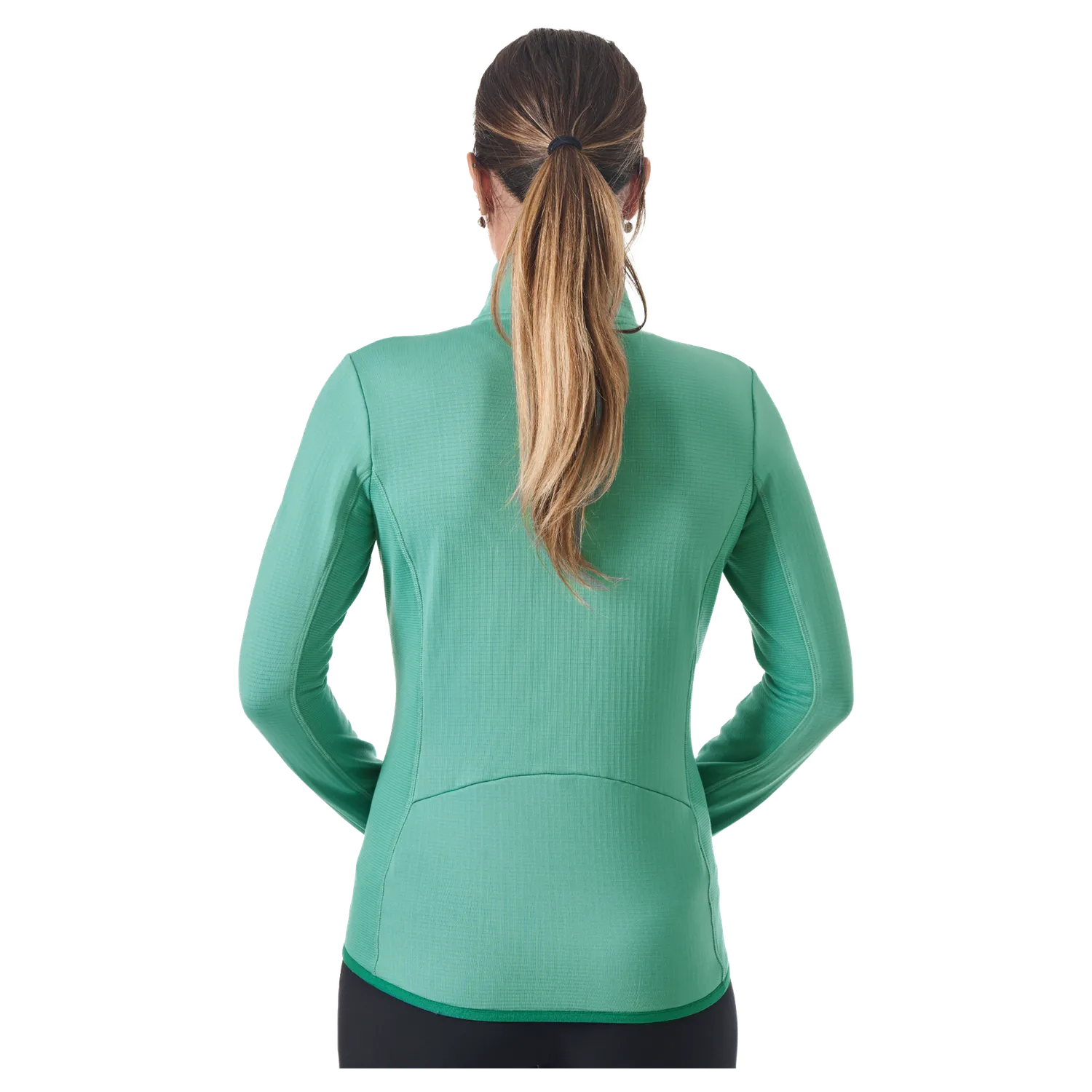 Lhotse Greta wasabi polaire grid zippée femme