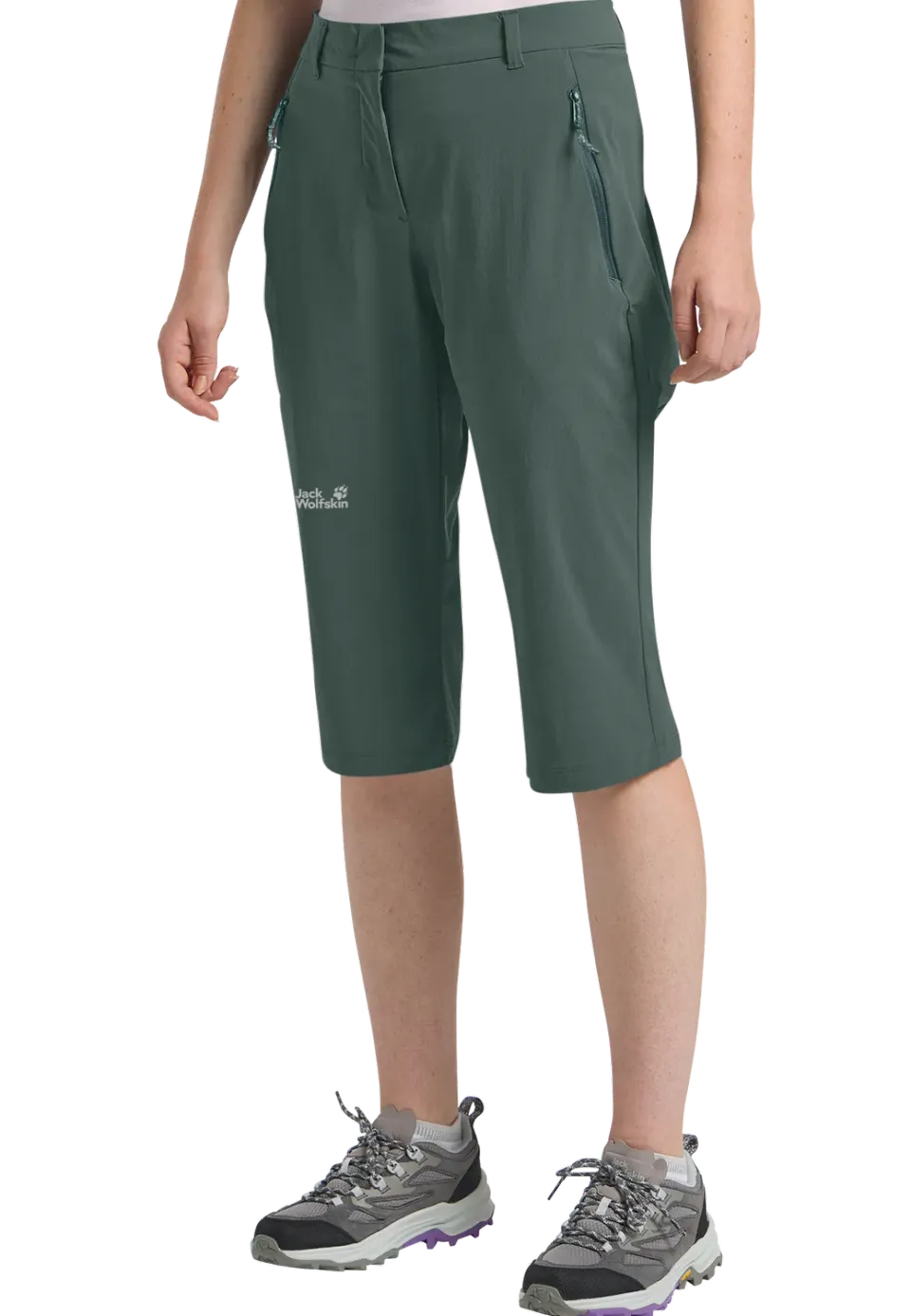 Jack Wolfskin Hikeout 3/4 pantacourt rando femme anti-UV