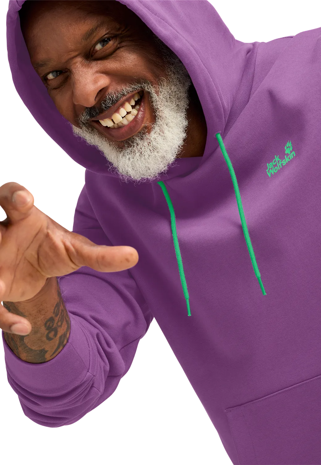 Jack Wolfskin Celebrate Paw Hoody M sweat capuche coton