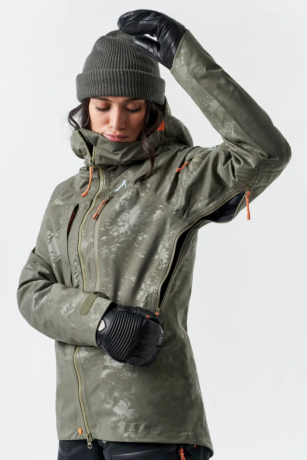 Orage MTN-X Panorama 3L veste ski femme boréal gaufré 3 couches
