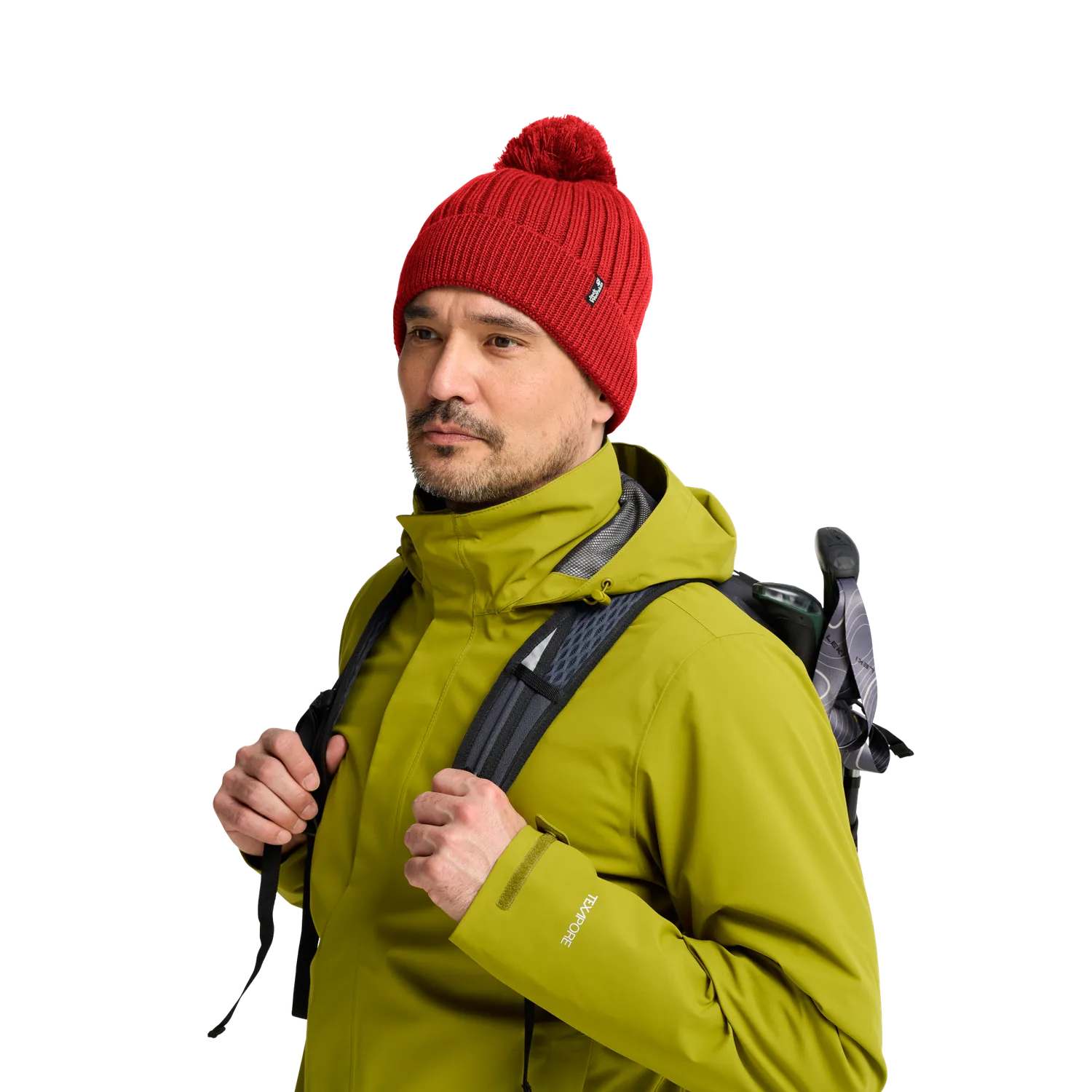 Jack Wolfskin Pom Pom Beanie bonnet laine coupe-vent