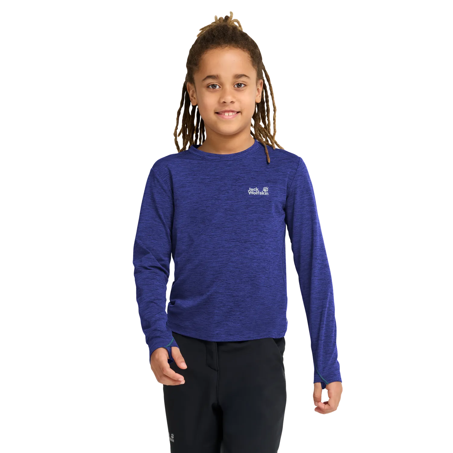 Jack Wolfskin Trail LS K t-shirt enfant manches longues respirant