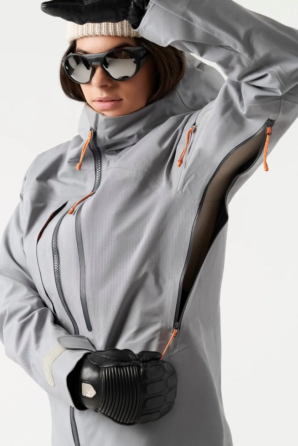 Orage MTN-X Panorama 3L veste ski femme bleu acier imperméable