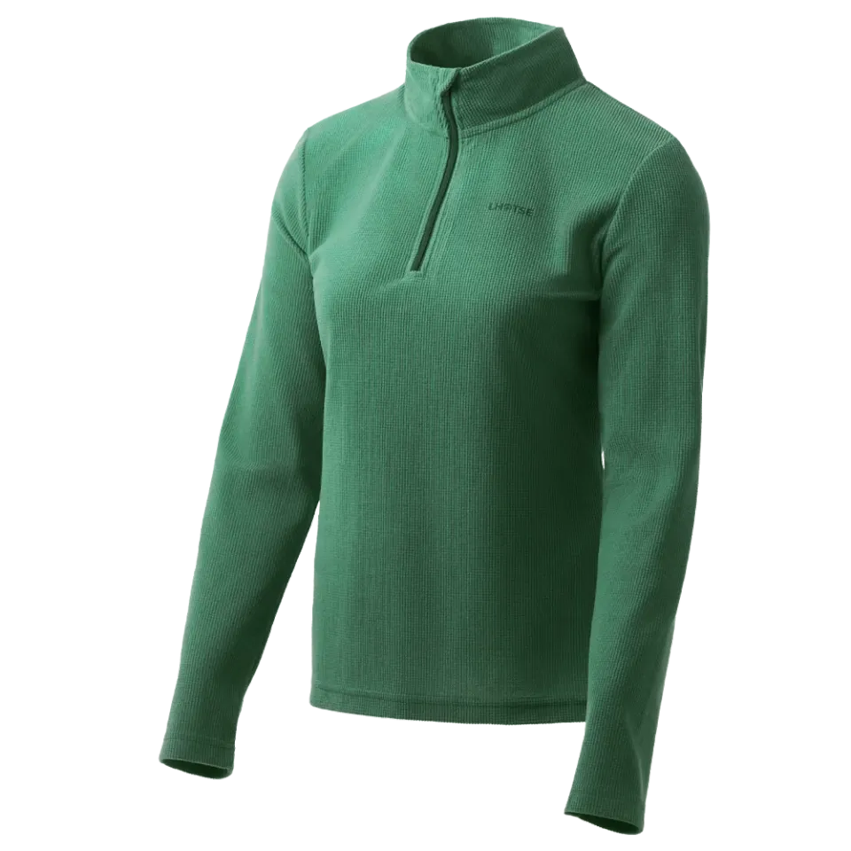 Lhotse Sofia polaire wasabi demi-zip grid
