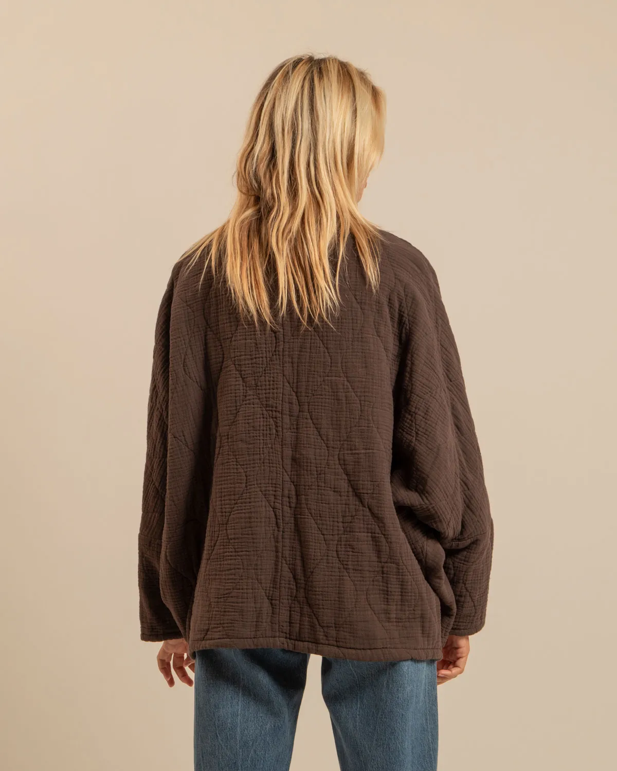 Aokyanos Chicago Chocolat kimono coton matelassé