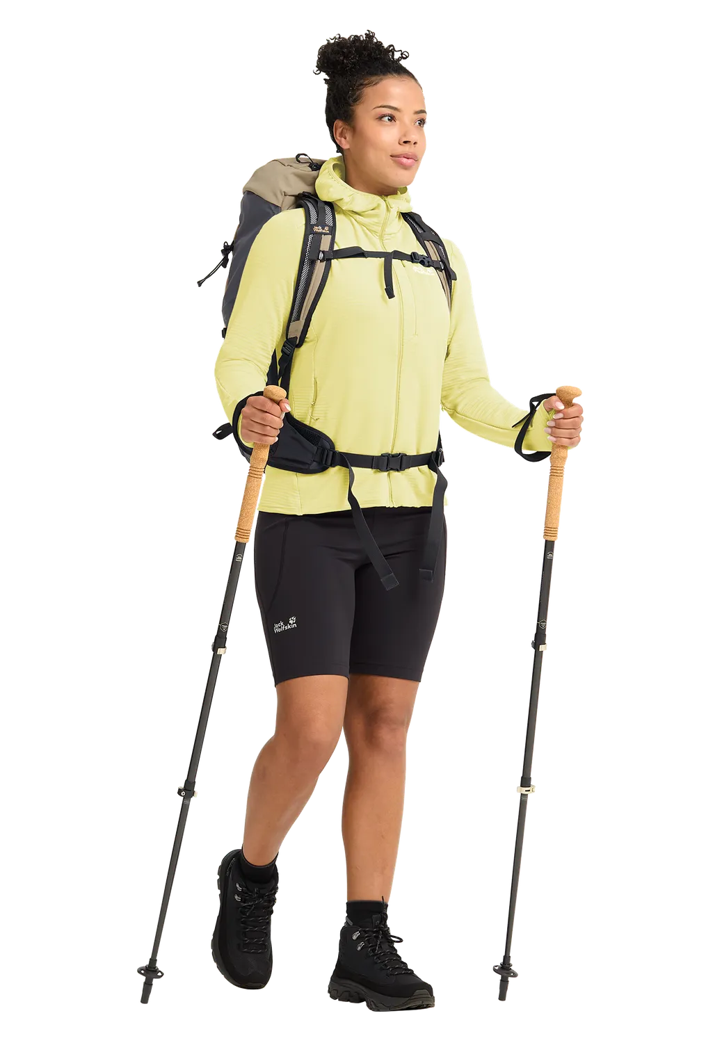 Jack Wolfskin Litestride Hooded FZ polaire femme à capuche