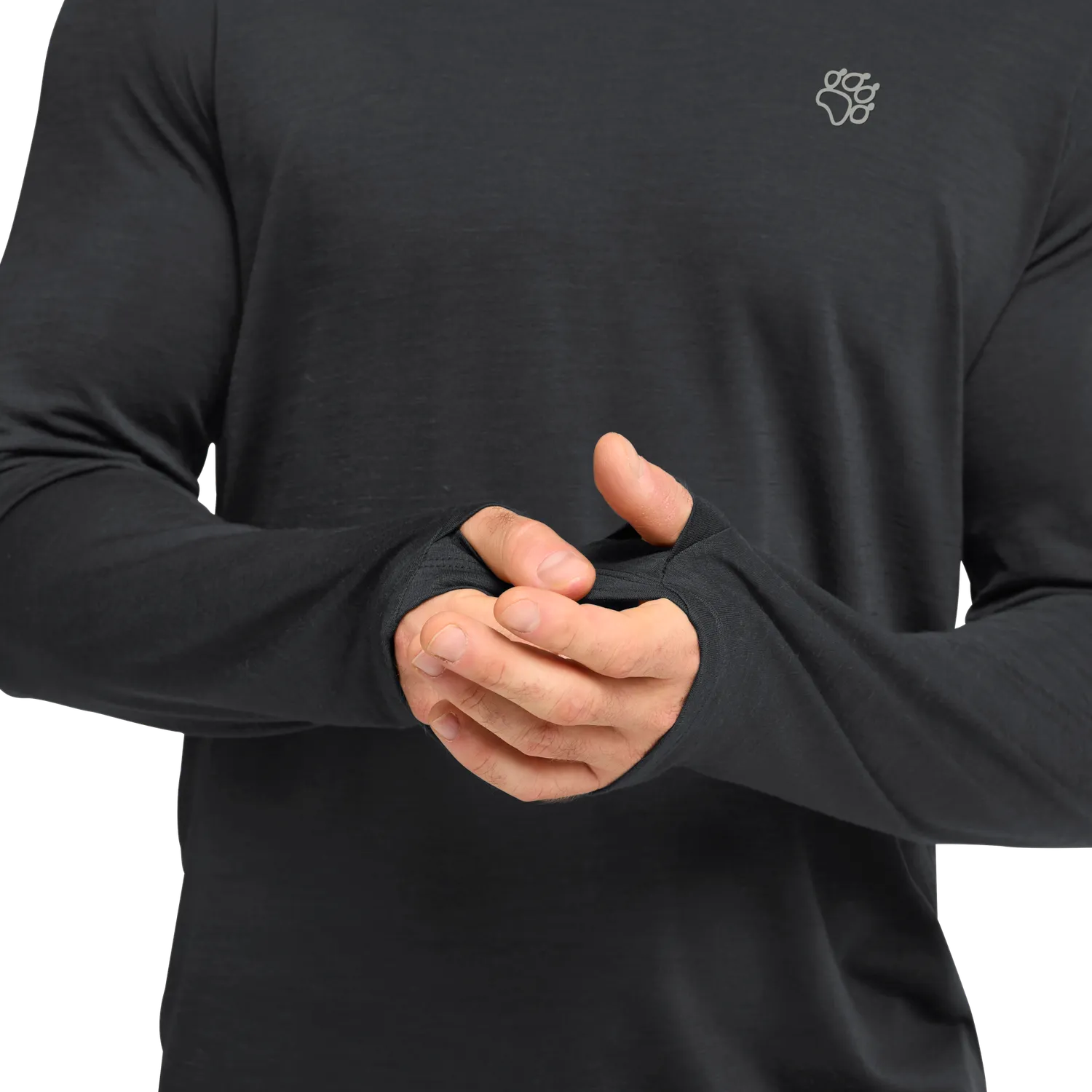 Jack Wolfskin Wool LS M t-shirt laine homme manches