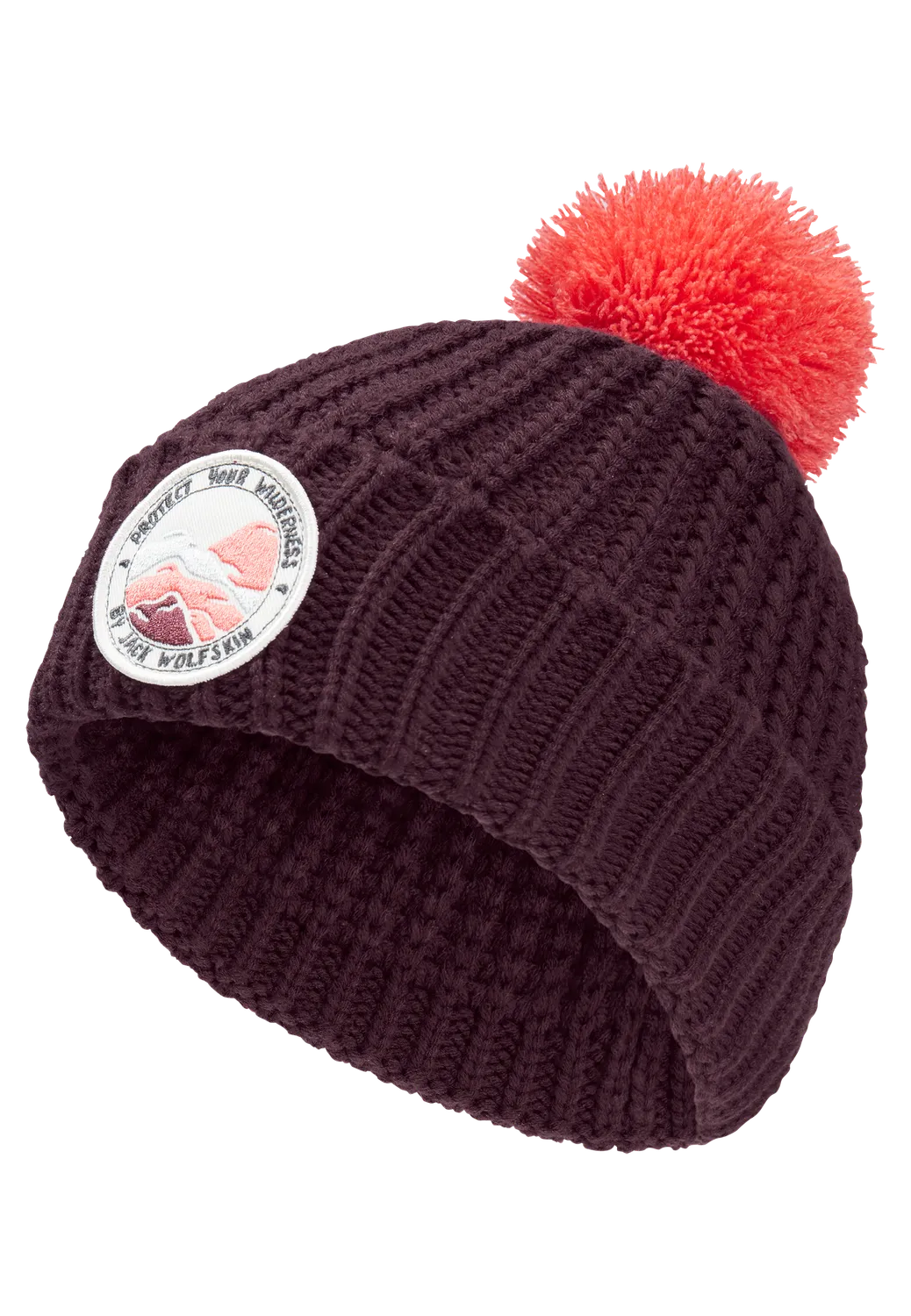 Jack Wolfskin Pompom Badge Beanie K bonnet enfant chaud