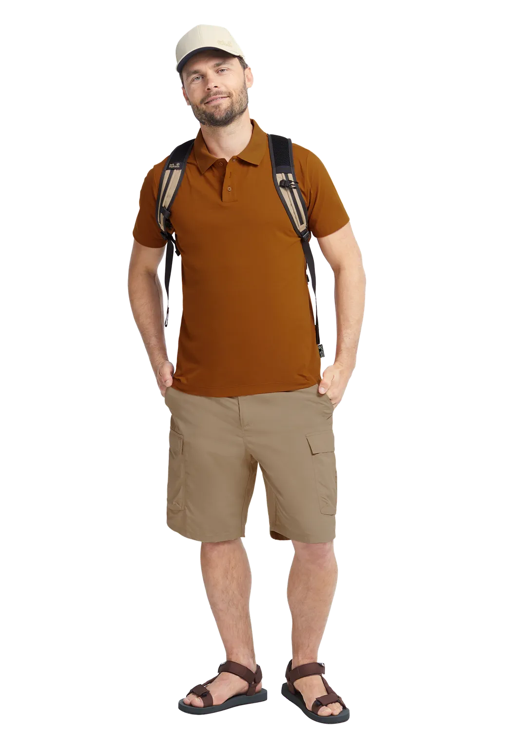 Jack Wolfskin Travel Polo M polo homme anti-transpirant