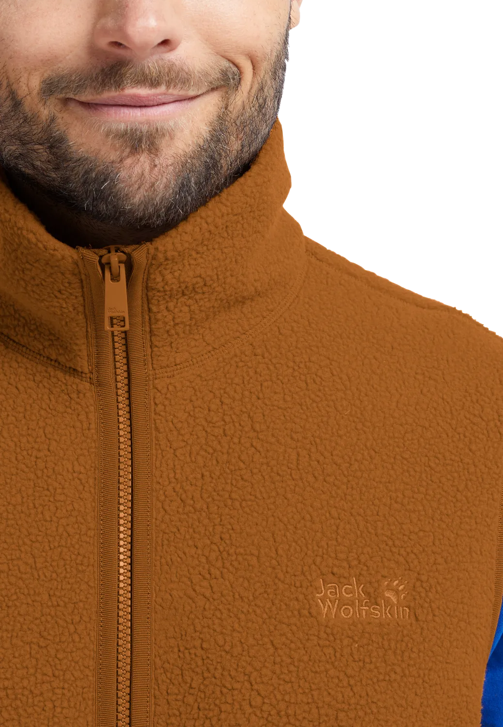 Jack Wolfskin Lite Curl Vest M gilet polaire col montant