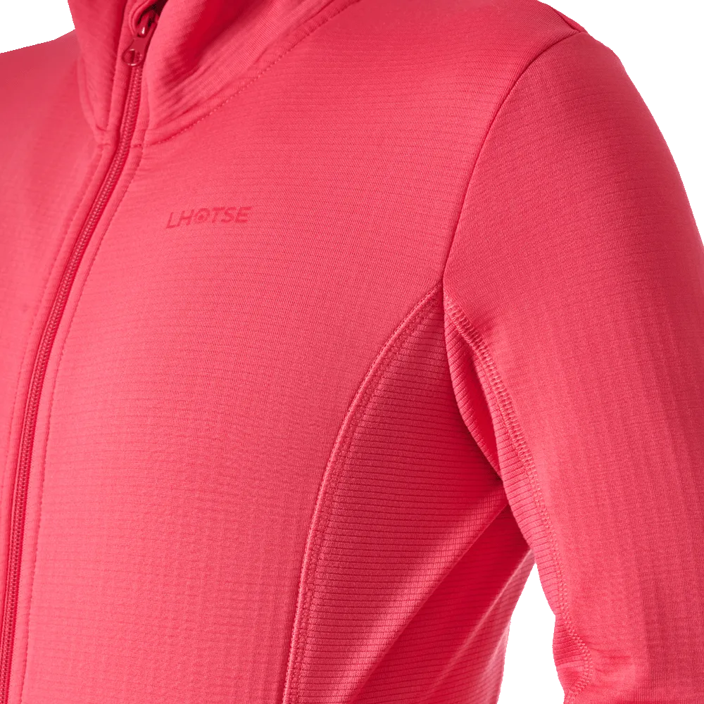 Lhotse Greta Raspberry polaire grid poches zippées