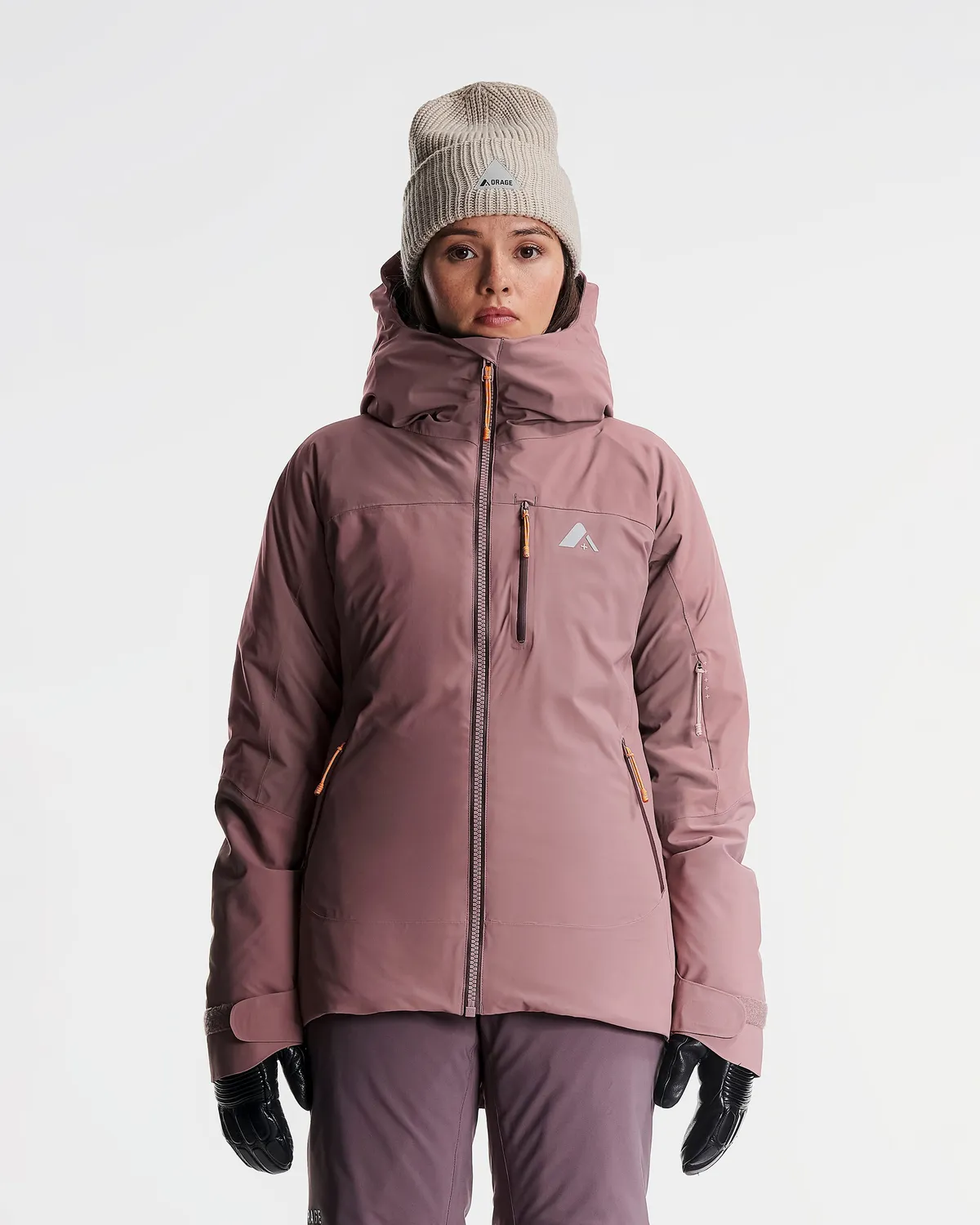 Orage Nina veste ski femme Plum Noir isolante