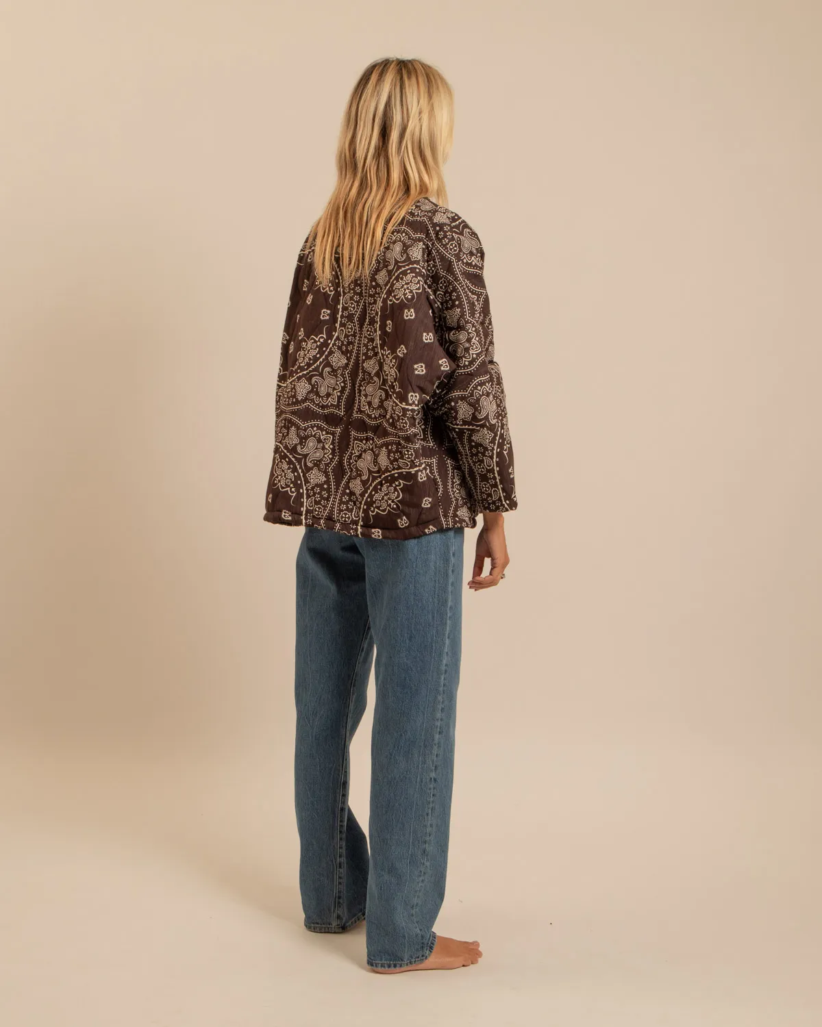 AOKYANOS Chicago Bandanas Chocolat kimono matelassé