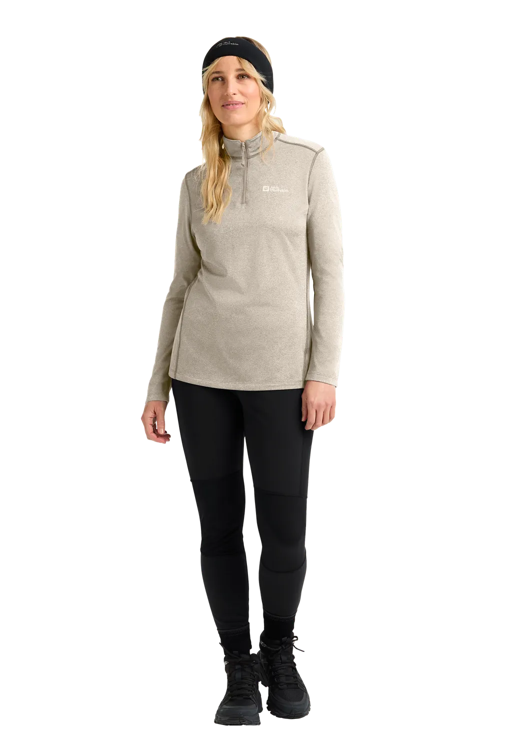 Jack Wolfskin Sky Thermal HZ W sous-couche thermique femme col zippé