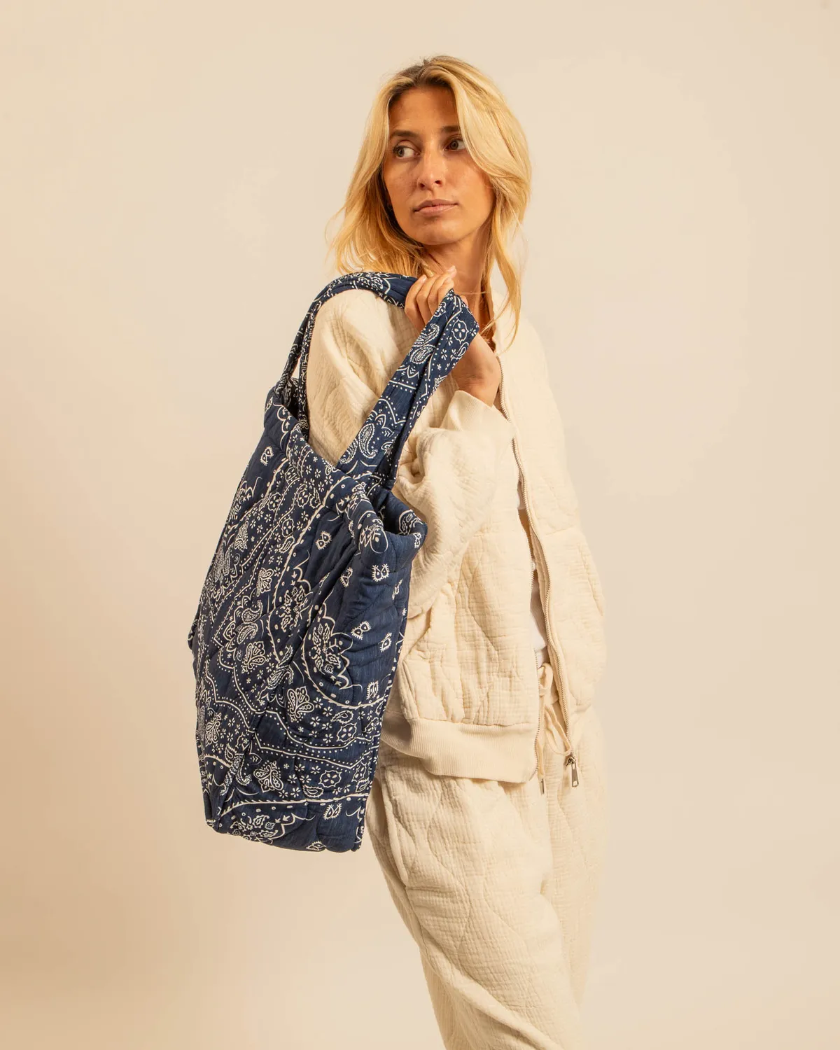 Aokyanos Philadelphie sac bandana navy viscose