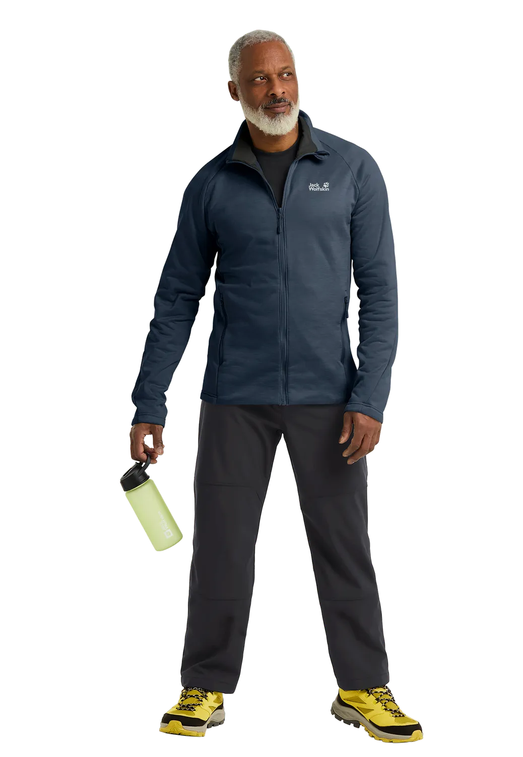 Jack Wolfskin Peak District FZ M polaire zippée chinée