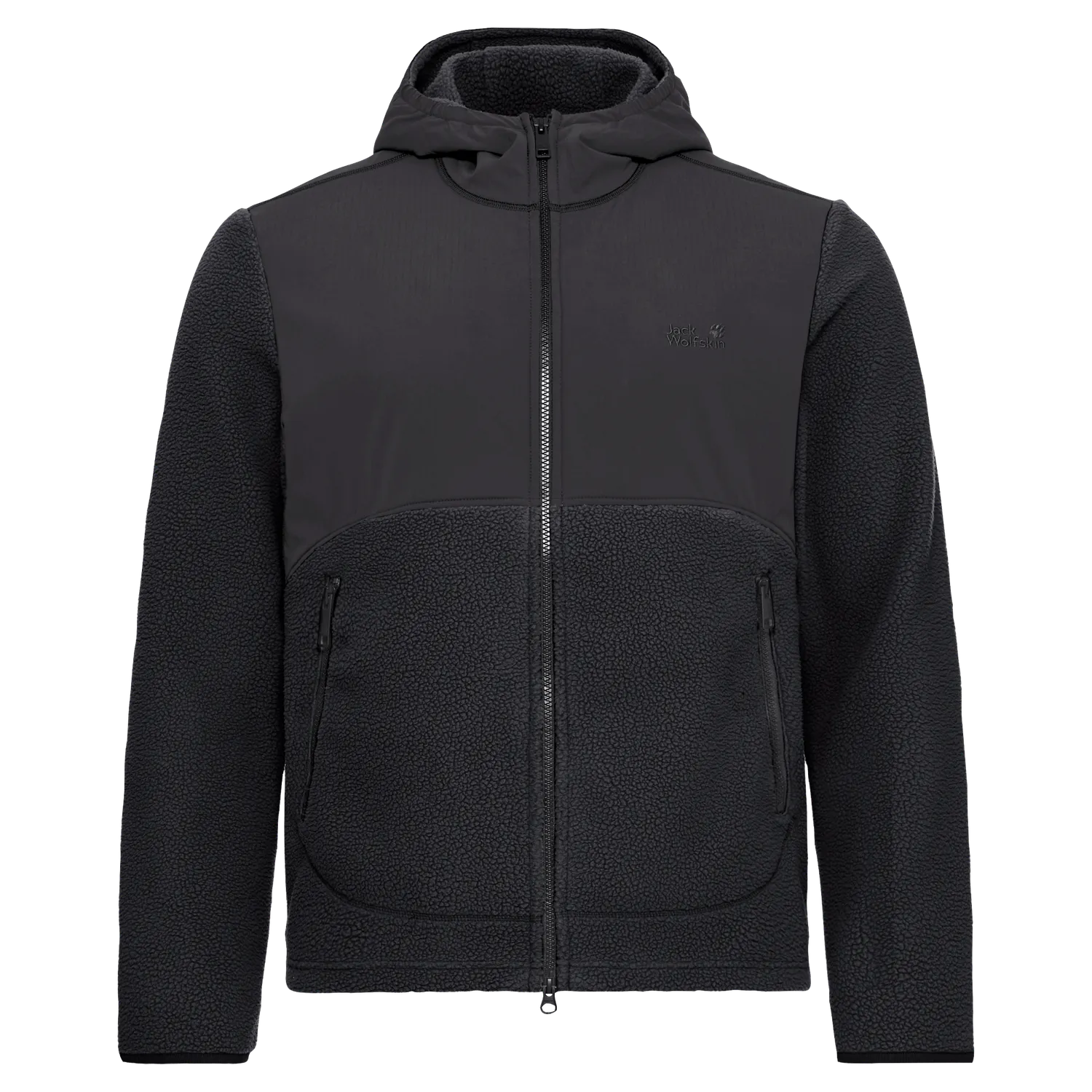 Jack Wolfskin Lite Curl Hooded FZ M polaire homme
