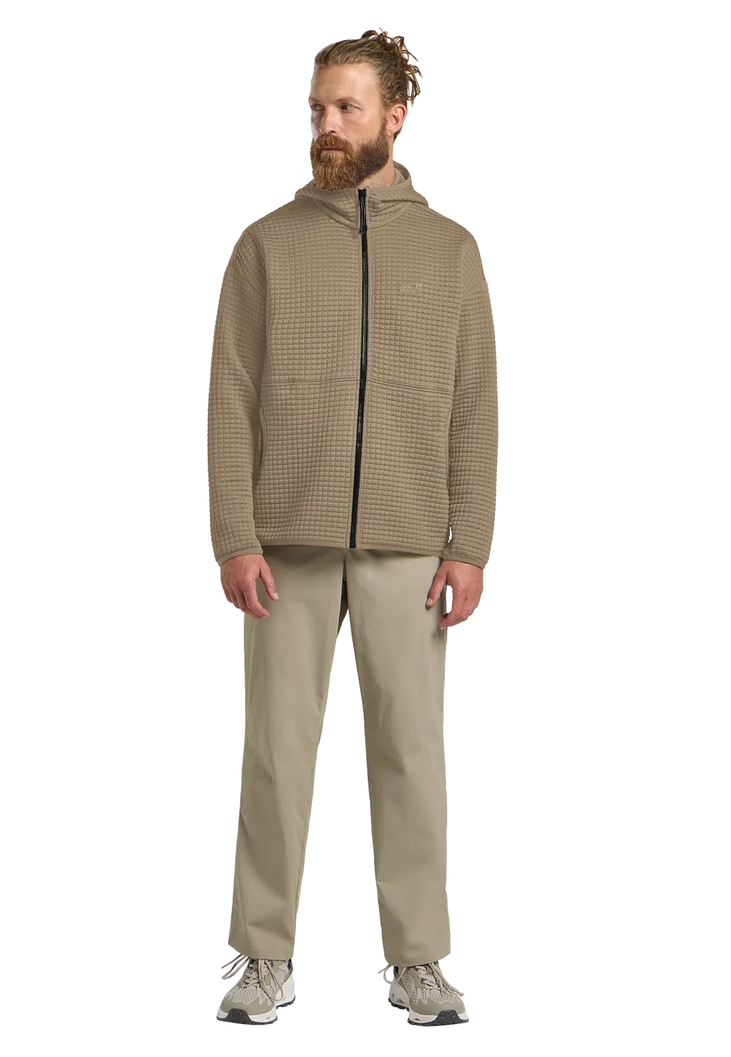 Jack Wolfskin Mogari Hooded FZ M polaire homme gaufrée