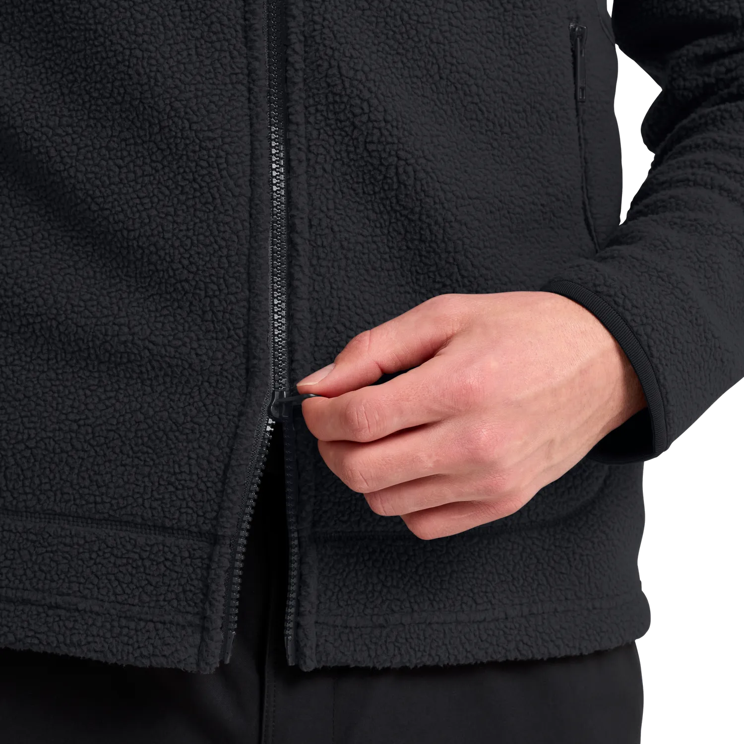 Jack Wolfskin Lite Curl Hooded FZ M polaire homme